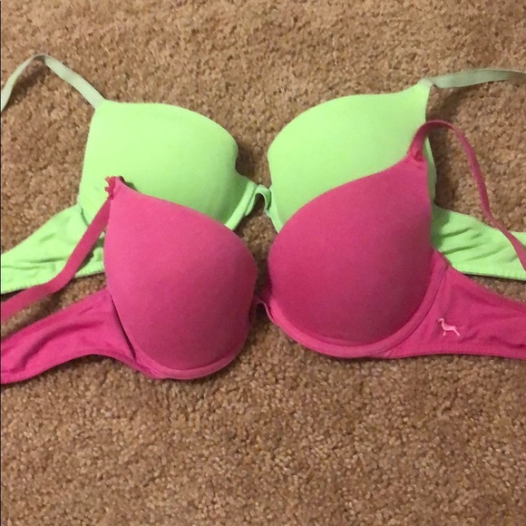 PINK Victoria's Secret Other - 2 PINK VS push up bras 34b